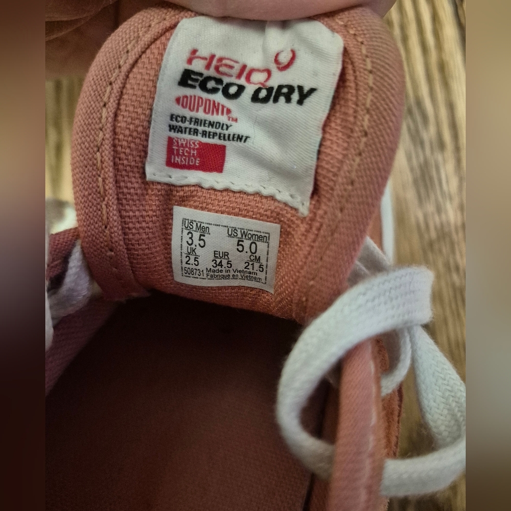 Vans Pig Suede Pink Sneakers with White Laces - Picture 4 of 4